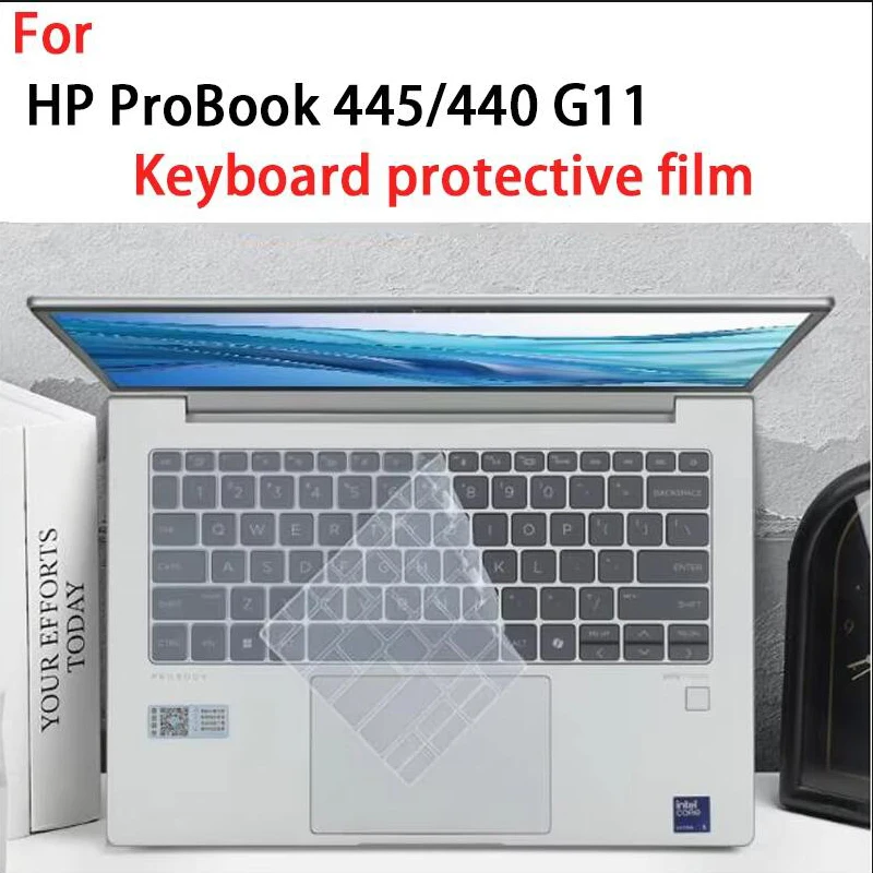 For 14-inch HP ProBook 445/440 G11 silicone keyboard protective film 16:10 laptop screen protective film HD anti-blue film