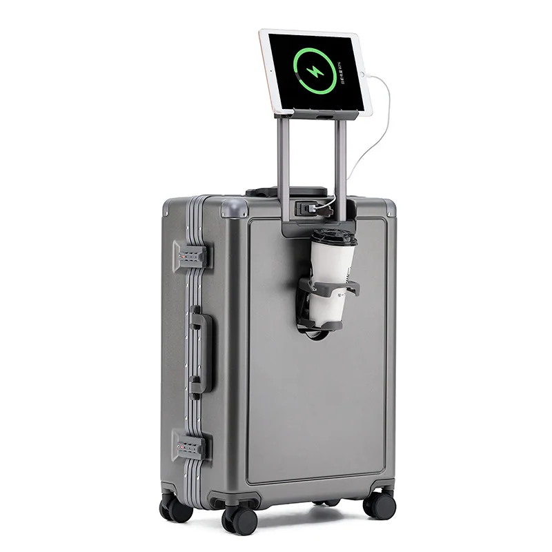 

Marriage, luggage, female aluminum frame, tie rod, student, travel, large capacity, password, durable