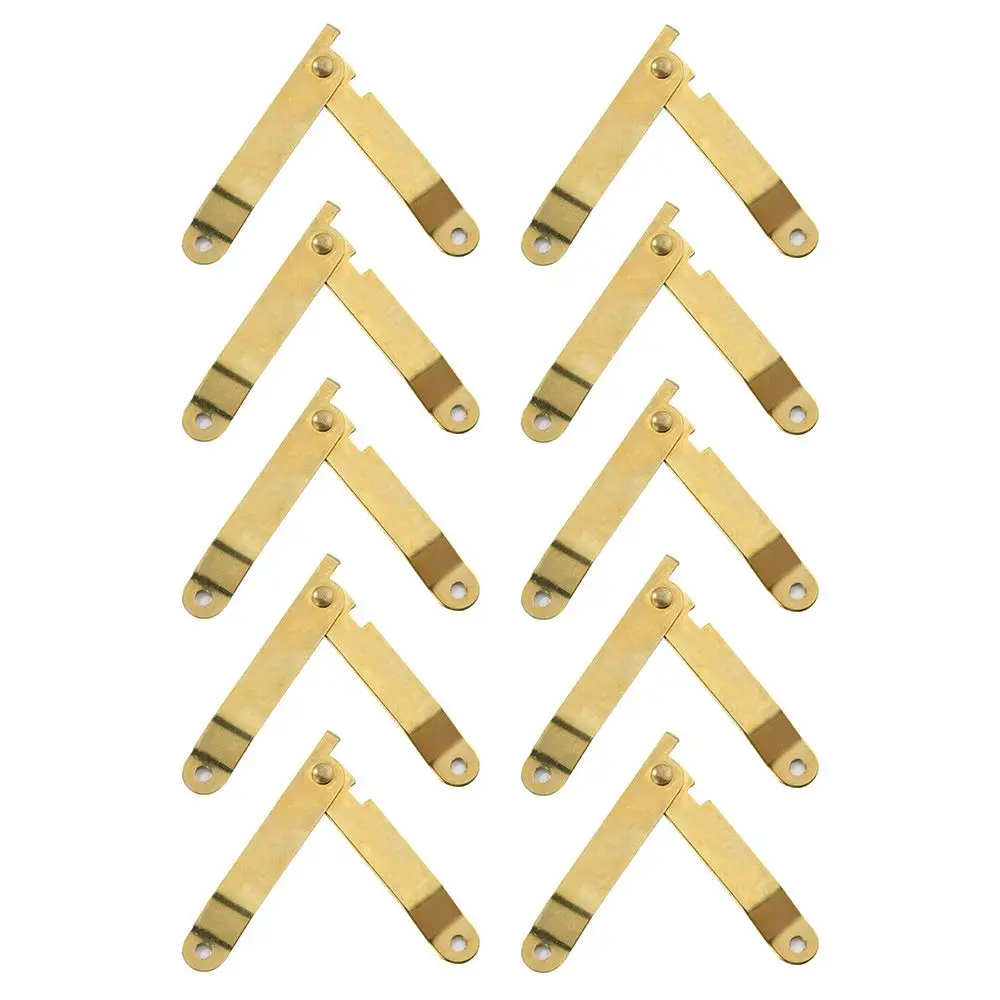 

10PCS Furniture Antique Cupboard Lid Stays Wooden Box Corner Box Support Rod Jewelry Case Support Case Hinge