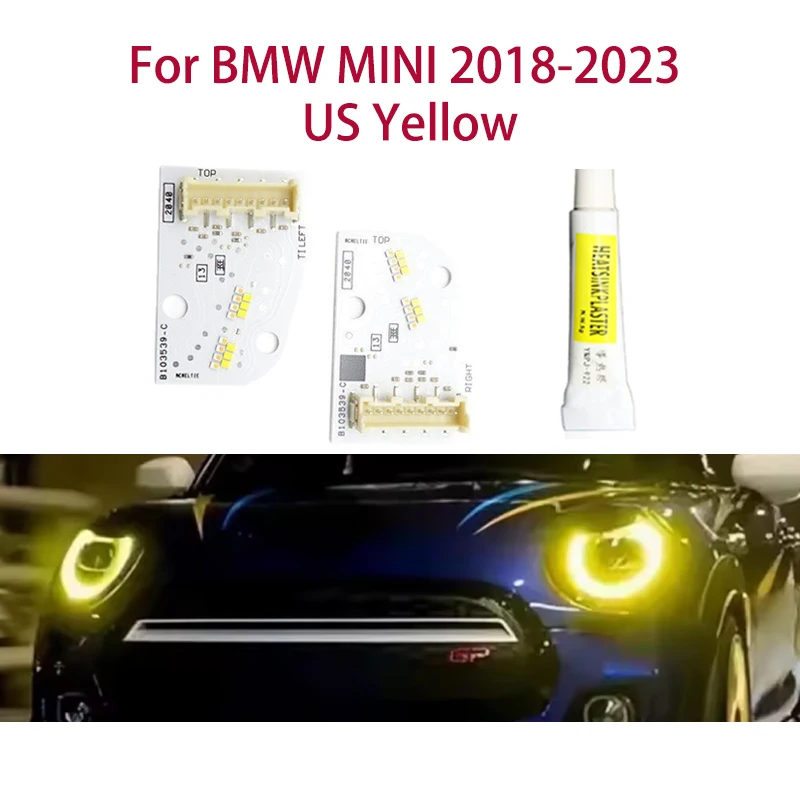 

Lemon Yellow DRL chip Angel Eyes Car light color modification Car headlights Ballast chip For BMW MINI 2018-2023 US version