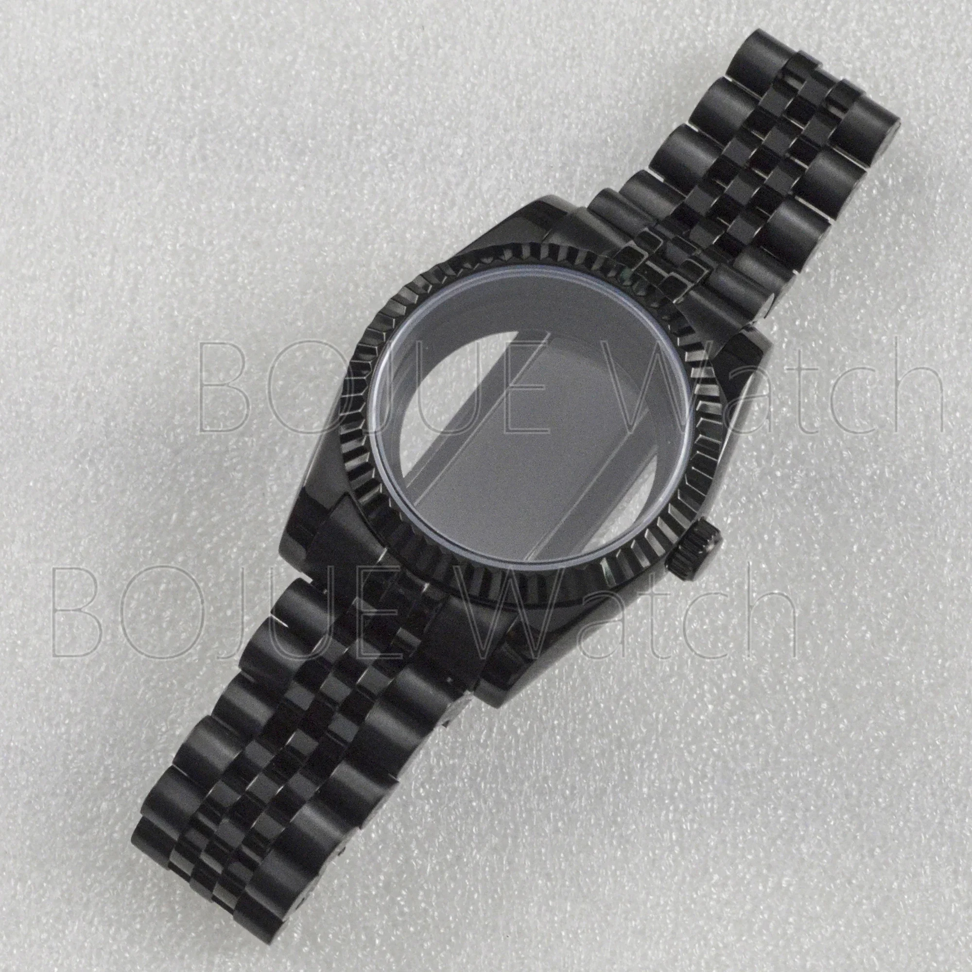 NH35 NH36 36mm 39mm Clear Glass Case Back Watch Case and Strap for Datejust Automatic Mechanical Movement Box Band Parts