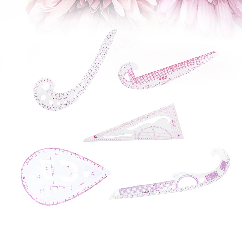 

1Set Tailor Sewing Rulers Multipurpose Clothing Cutting Ruler Set High Accuracy Durable Drawing Tools Tailor Sewing Rulers