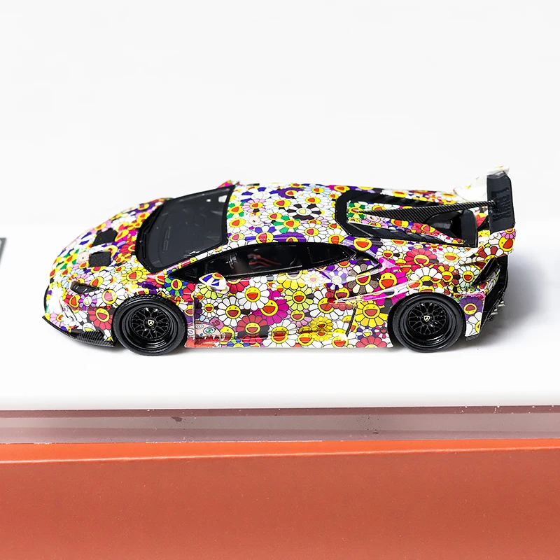 Flame 1/64 Lamborghini Huracan GT LP610 alliage jouet véhicule à moteur moulé sous pression en métal modèle cadeaux