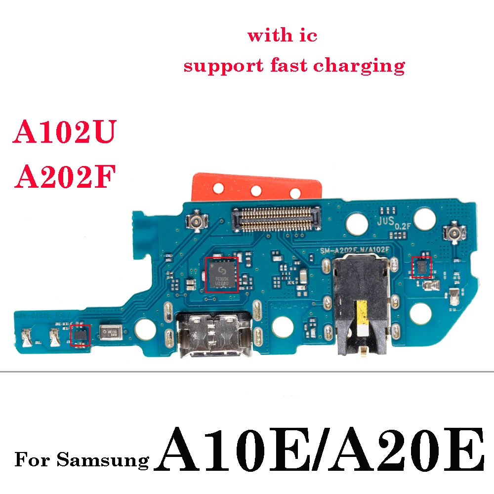 البوب 10 قطعة شاحن USB شحن موصل ميناء فليكس لسامسونج A04 A10 A20 E S A145 A146 A21 A23 A41 A52 A53 A72 A30S A40S A50S