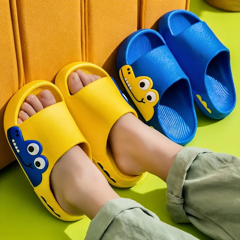 Children Home Slippers for Boys Girls Non-slip EVA Sole Kids Shoes Indoor Cartoon Flip Flops Soft Bottom Bathroom Slippers 슬리퍼