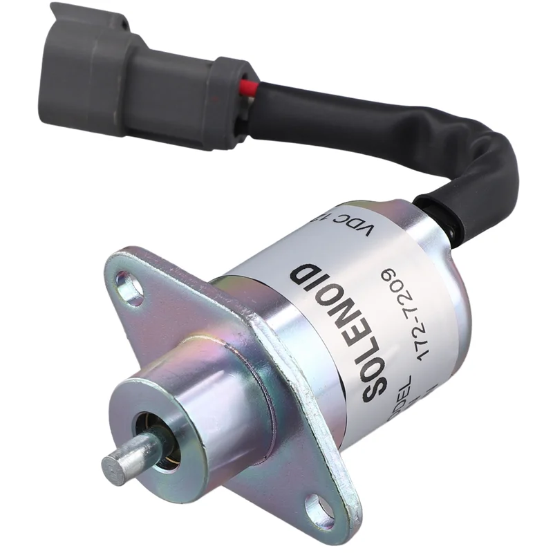 Efficientt-172-7209 12V Shutoff Solenoid Valve For Caterpillar 3024C 3034 Engine Shutdown Oil Cut-Off Solenoid Valve 1727209