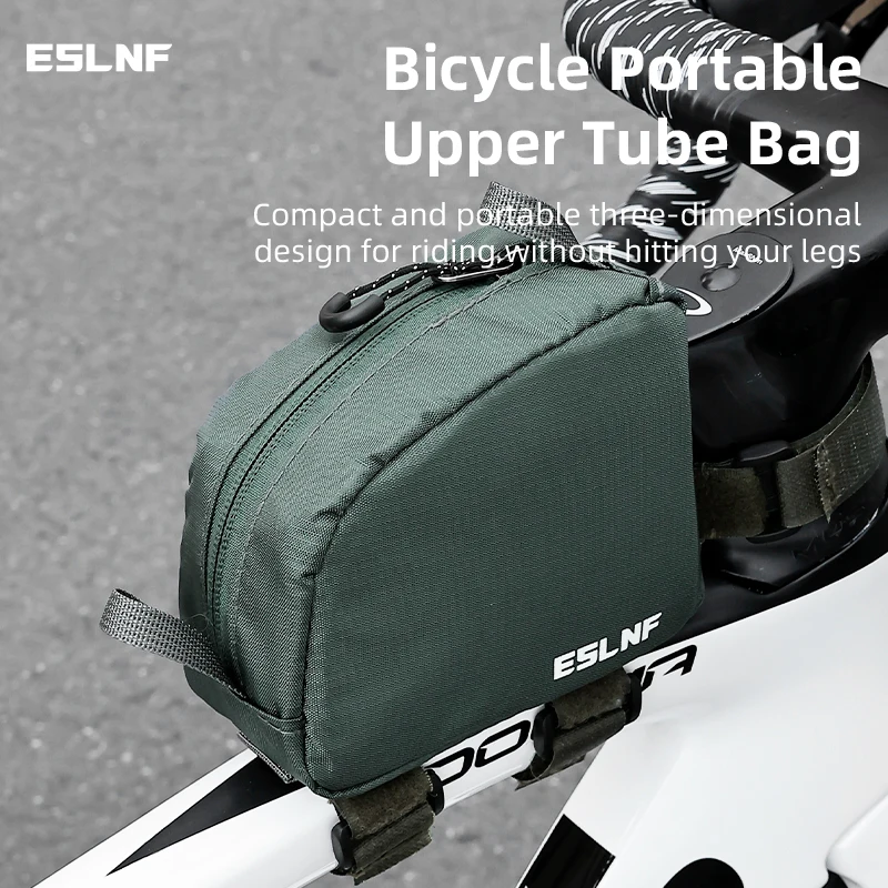 

Waterproof Double-Zip Bike Front Frame Bag Universal for Mountain & Road Bikes Outdoor Cycling Storage Equipment