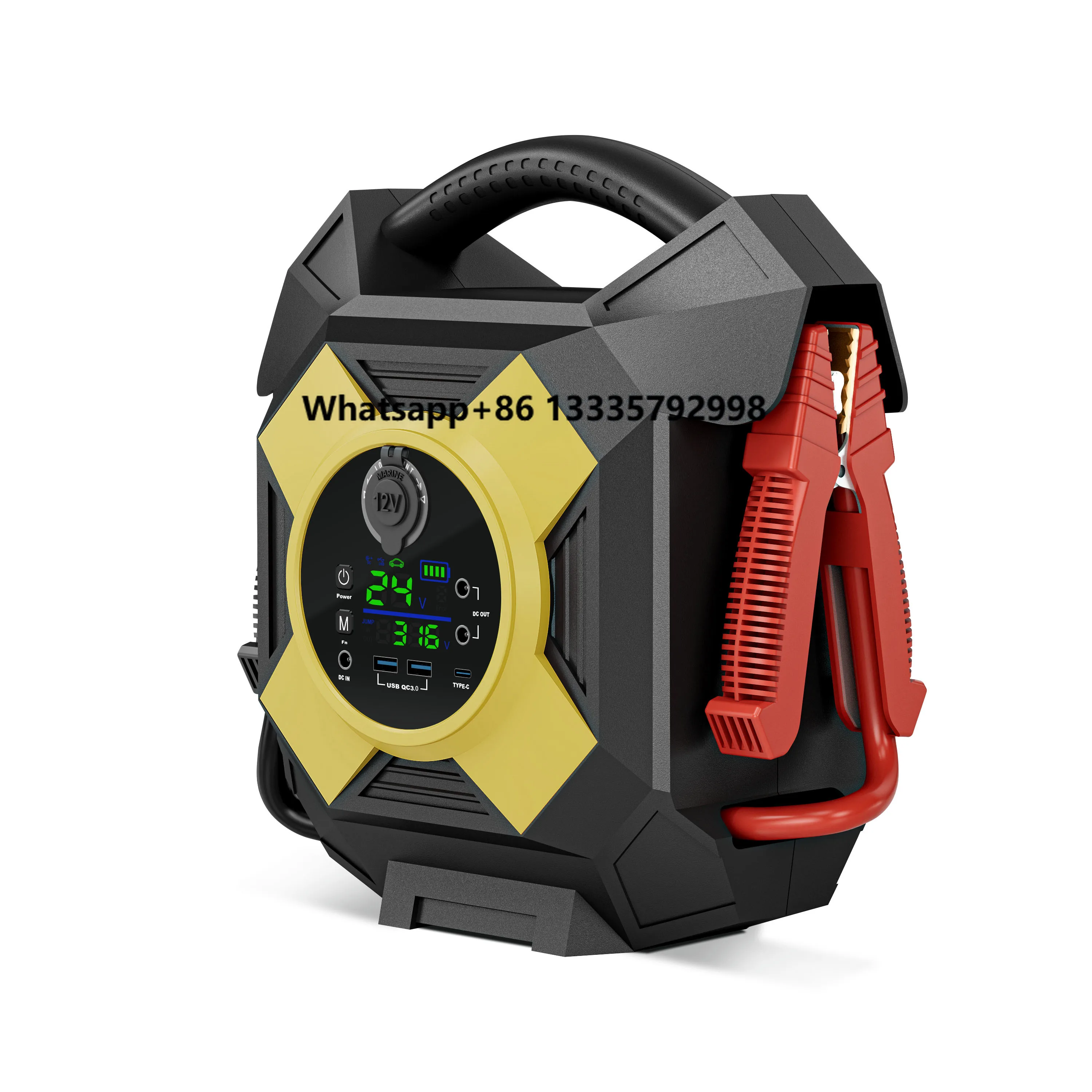 

Peak Current 10000A Jumper Starter 12v Jump Starter Battery Booster Power Bank Car Jump Start for Semi Truck 12 16 Cylinder