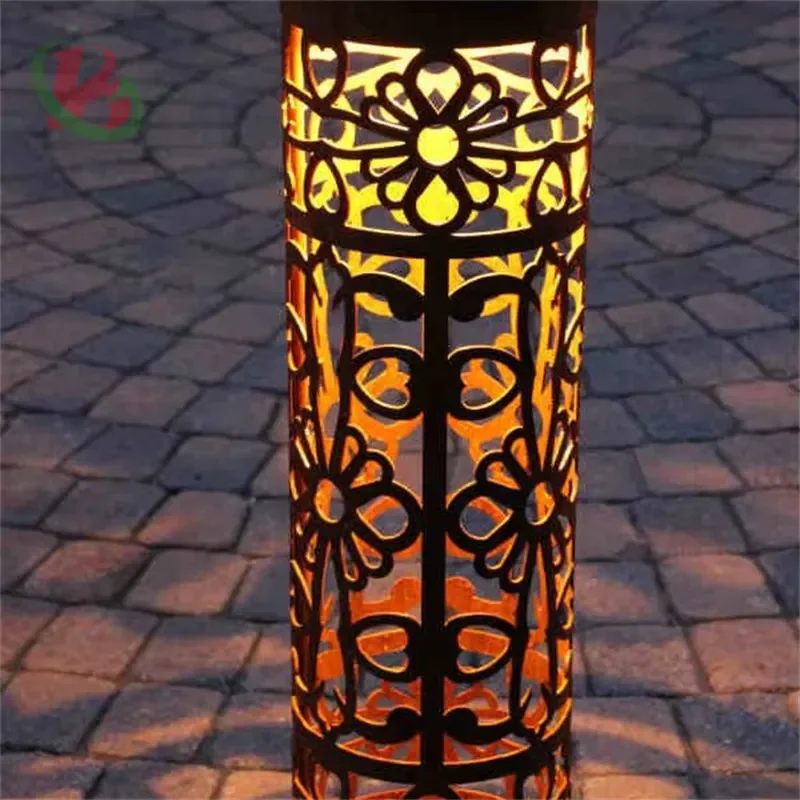 2024 Floor Standing Light Box Garden square Frame Bollard Light Street Light Bollard