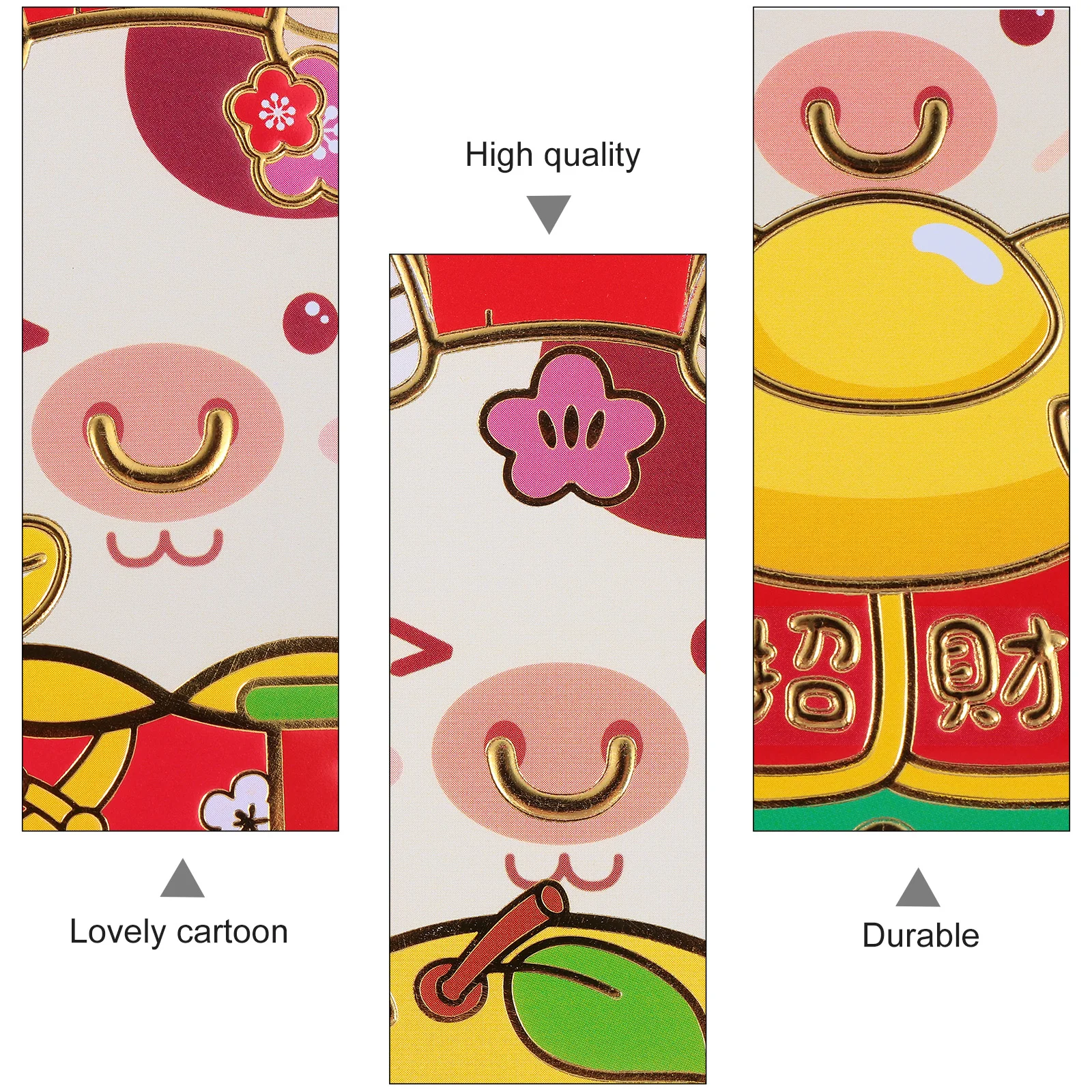 

54 Pcs Cartoon Red Envelope Bag Money Gift 2021 Packets Coated Paper Bags Envelopes