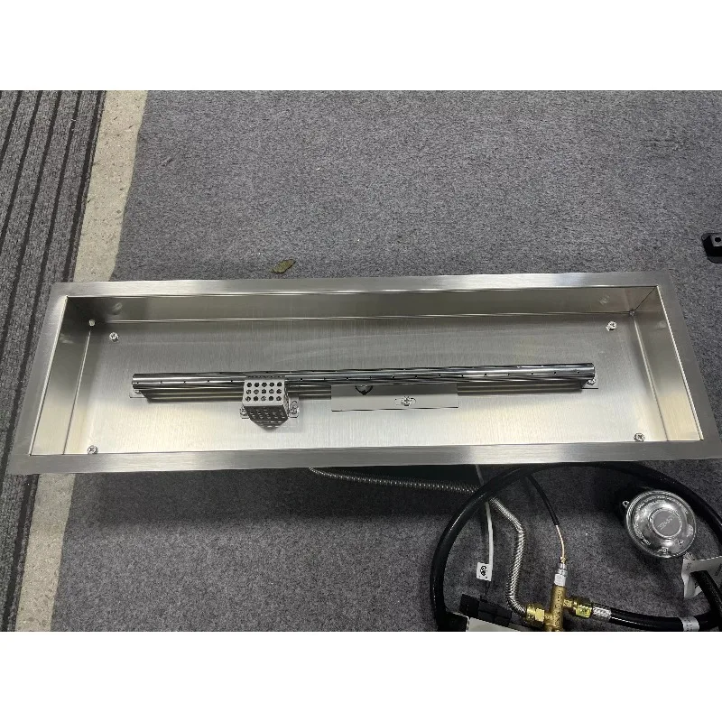 Прямоугольная горелка из нержавеющей стали 304 для костра - для жизни на открытом воздухе - новый продукт