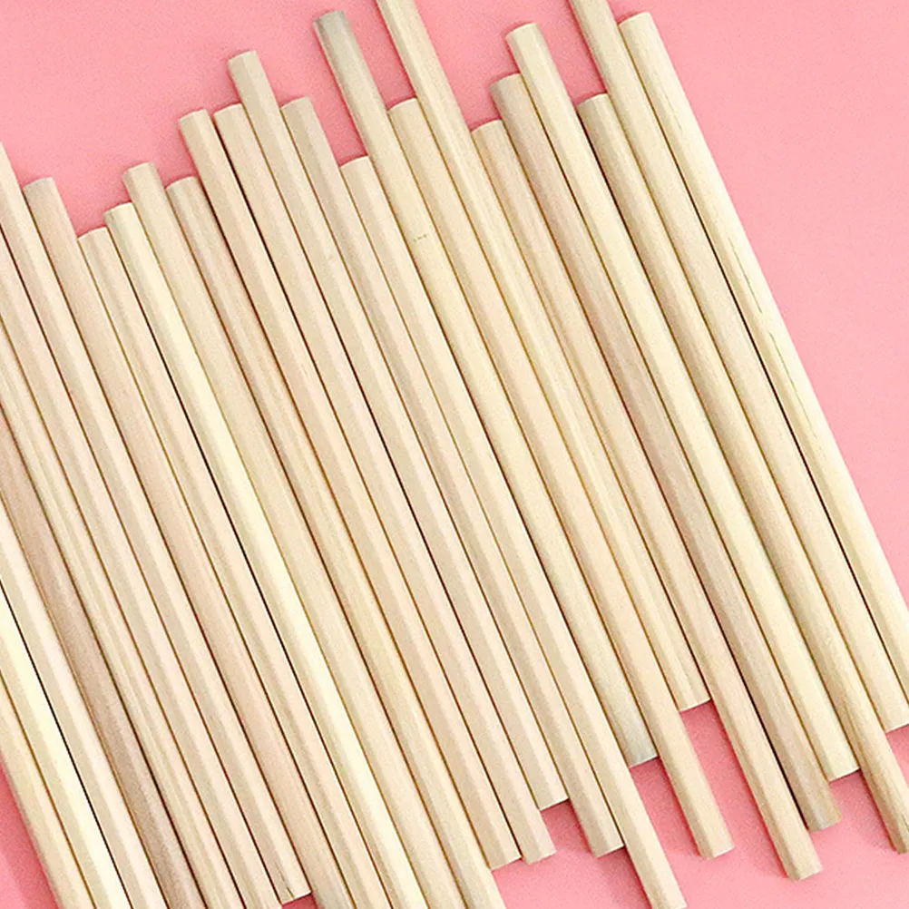 50Pcs Wooden Triangular Pencils Sketching Painting Drawing Supplies Beginner Art Gift Wooden Pencils
