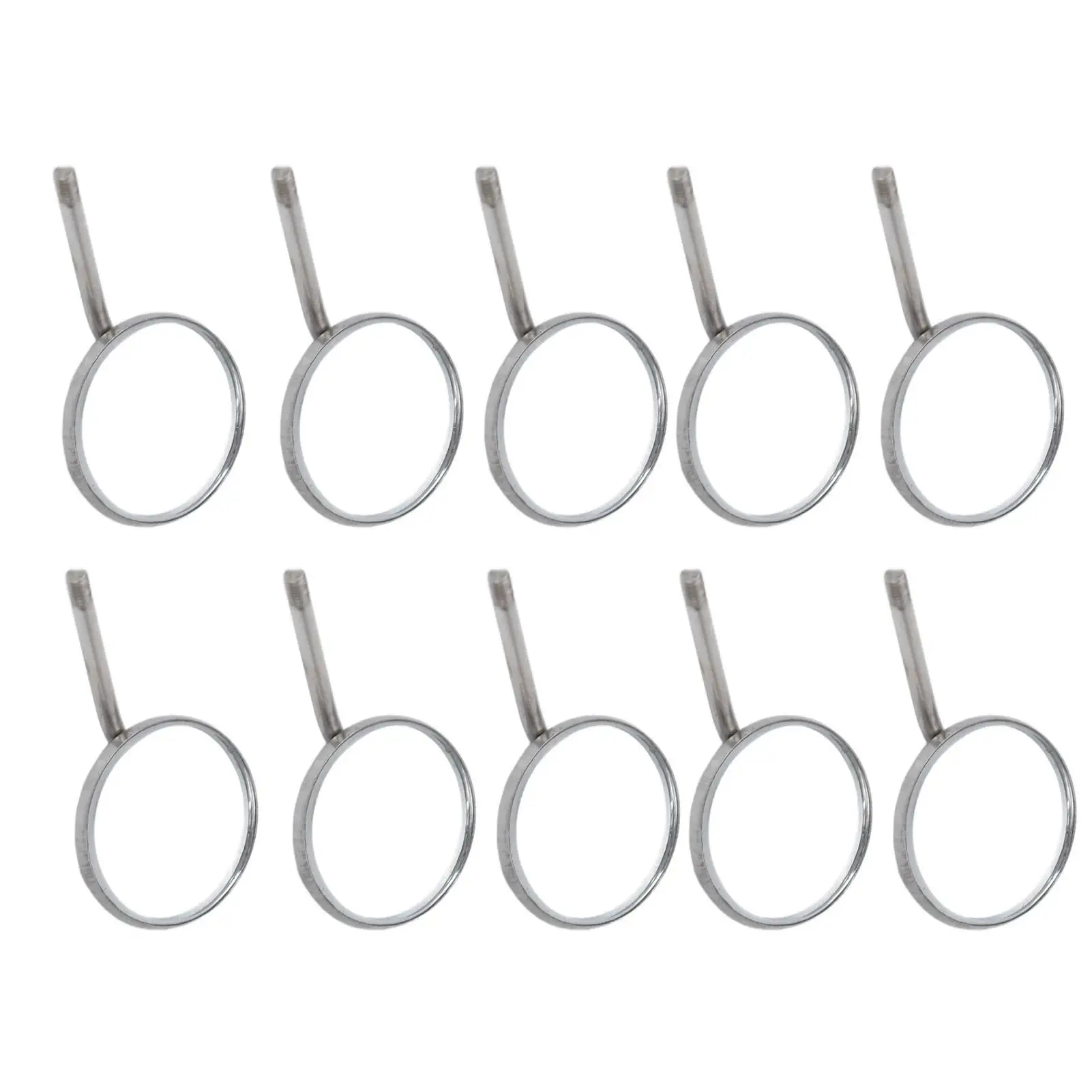 10 قطع من الفولاذ المقاوم للصدأ من النوع 4 مجموعة مرآة فحص الأسنان للعناية بالفم ومستلزمات النظافة #3