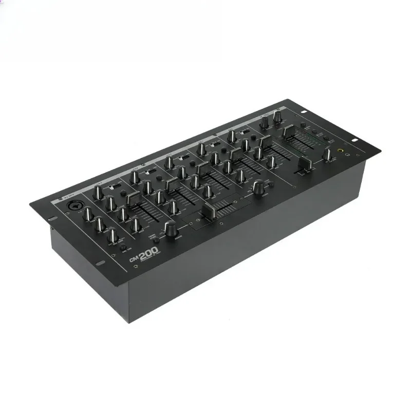 CM200 Professional DJ Mixer – 2-Channel Live Sound Console with EQ, FX, Mic Input & Booth Output for StageGoods in stock