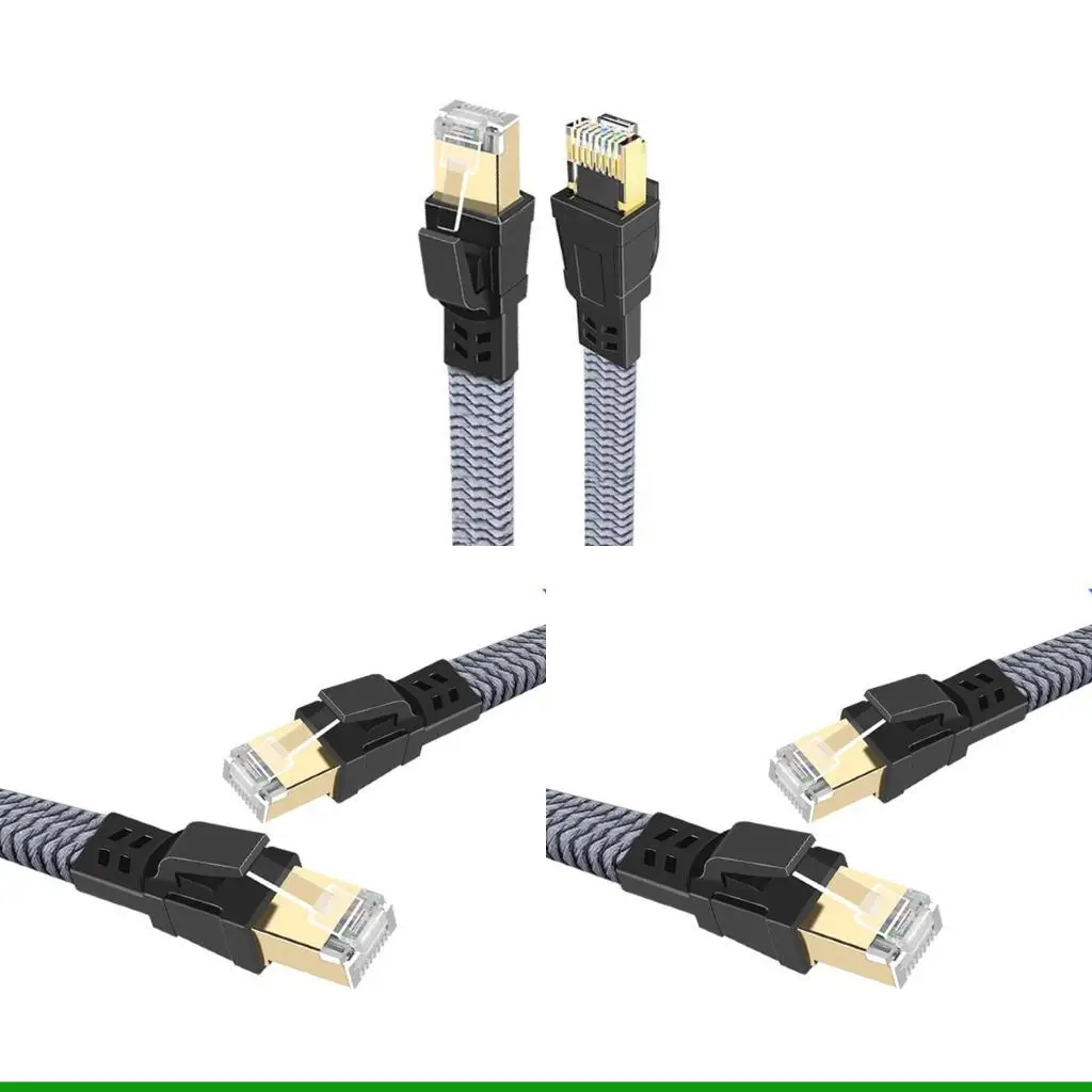 

U55C Стабилизированный кабель Ethernet 40 Гбит/с МГц Cat8 защищающий плоский профиль, экономящий пространство