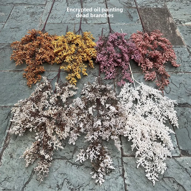 

New artificial flower wedding encrypted oil painting dead branches autumn rime wedding decoration artificial flowers