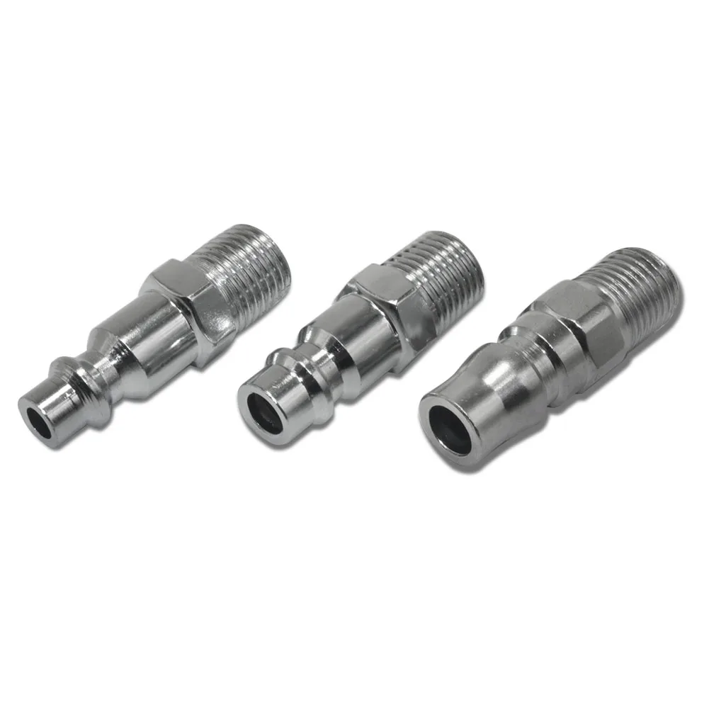 European Japanese American-style inflatable Fittings Quick Connector Male Plug Internal Thread Insert Nickel Plating Compatible