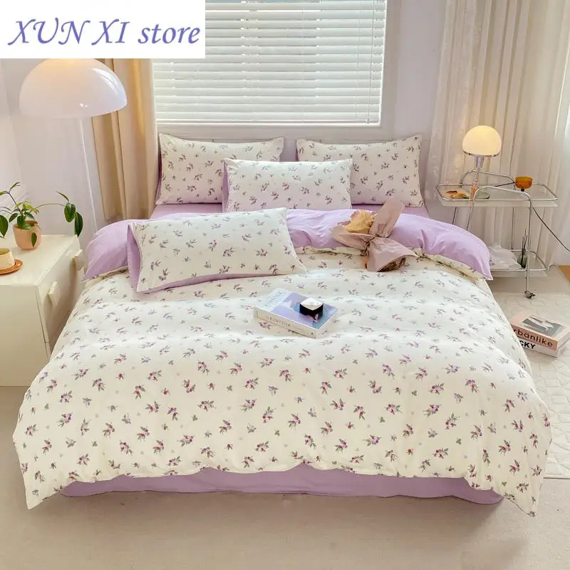 

New 4-piece bedding set comforter set Soft and comfortable for be suited to four seasons Suitable for the room dormitory