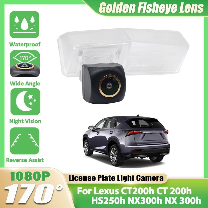 

Автомобильная камера заднего вида FishEye 1080P для Lexus CT200h CT 200h HS250h NX300h NX 300h ночного видения Водонепроницаемая автомобильная резервная камера