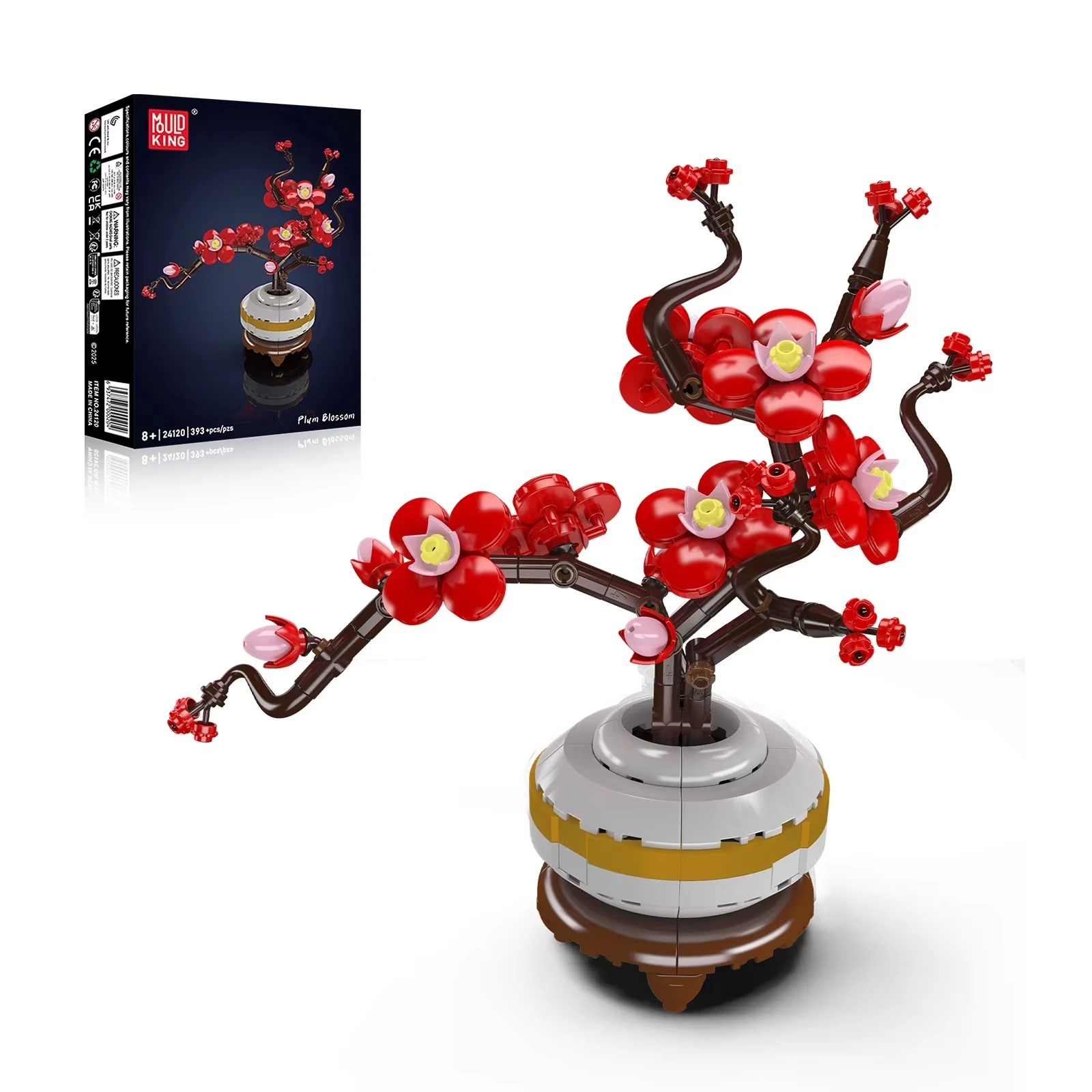 

НОВЫЙ Набор строительных блоков MOC с цветочными мотивами, 393 детали - Маленькие модели цветов из кирпичиков с 6 вариантами дизайна растений