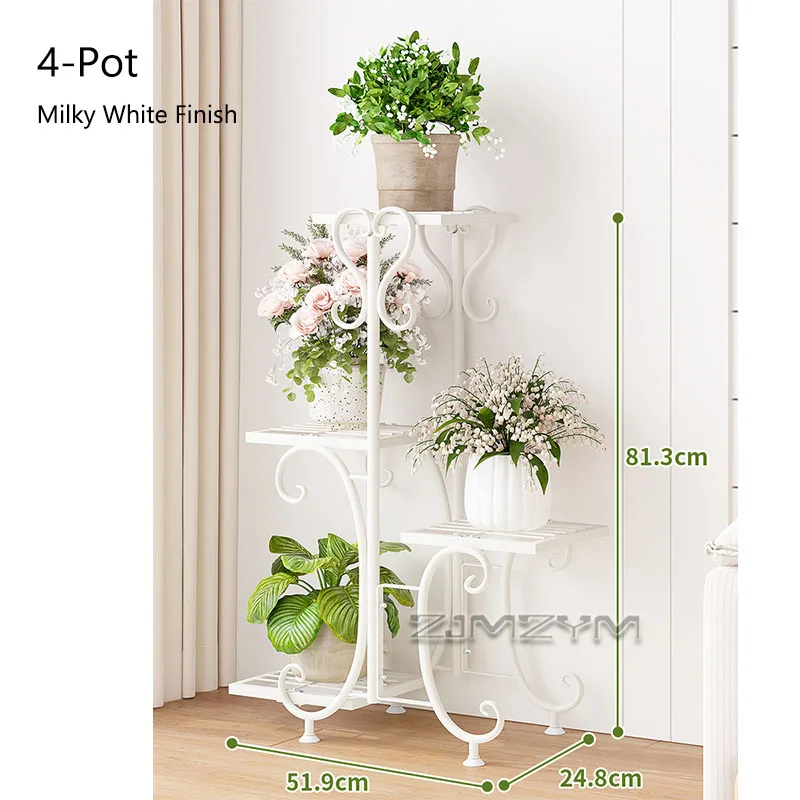 Nordic Minimalist Plant Stand Multi Tier Flower Pot Holder Indoor Outdoor Plant Display Rack for Living Room Balcony