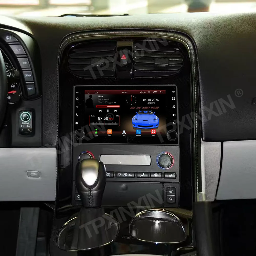 Multimedia Android 13 Car Radio For Corvette Corvico C6 2005~2013 GPS Navigation Carplay Mirror Link Stereo Receiver Head Unit