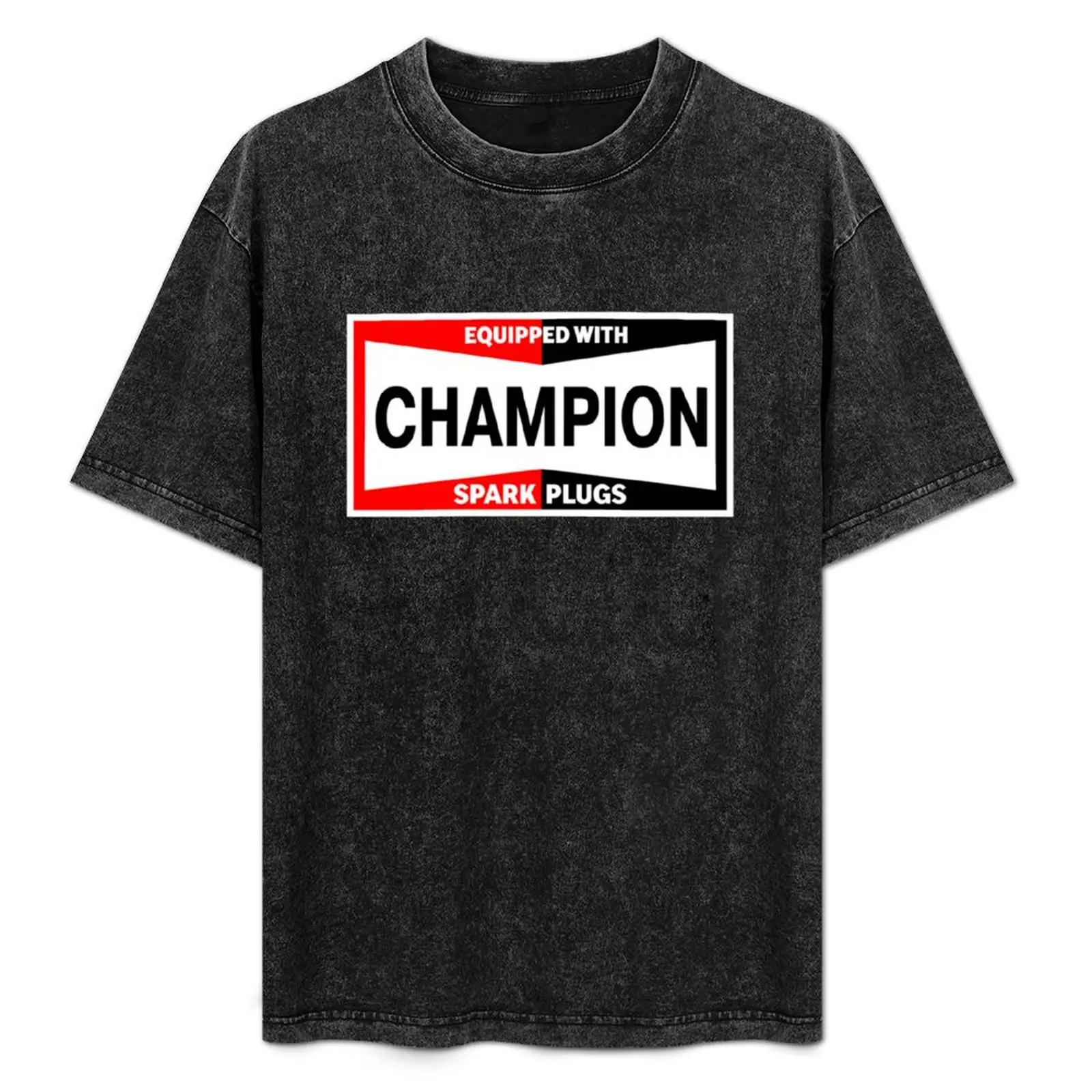 Champion Spark Plugs Vintage Graphic Design Digital Art T-Shirt boys animal print vintage t shirts plus sizes anime mens t shirt