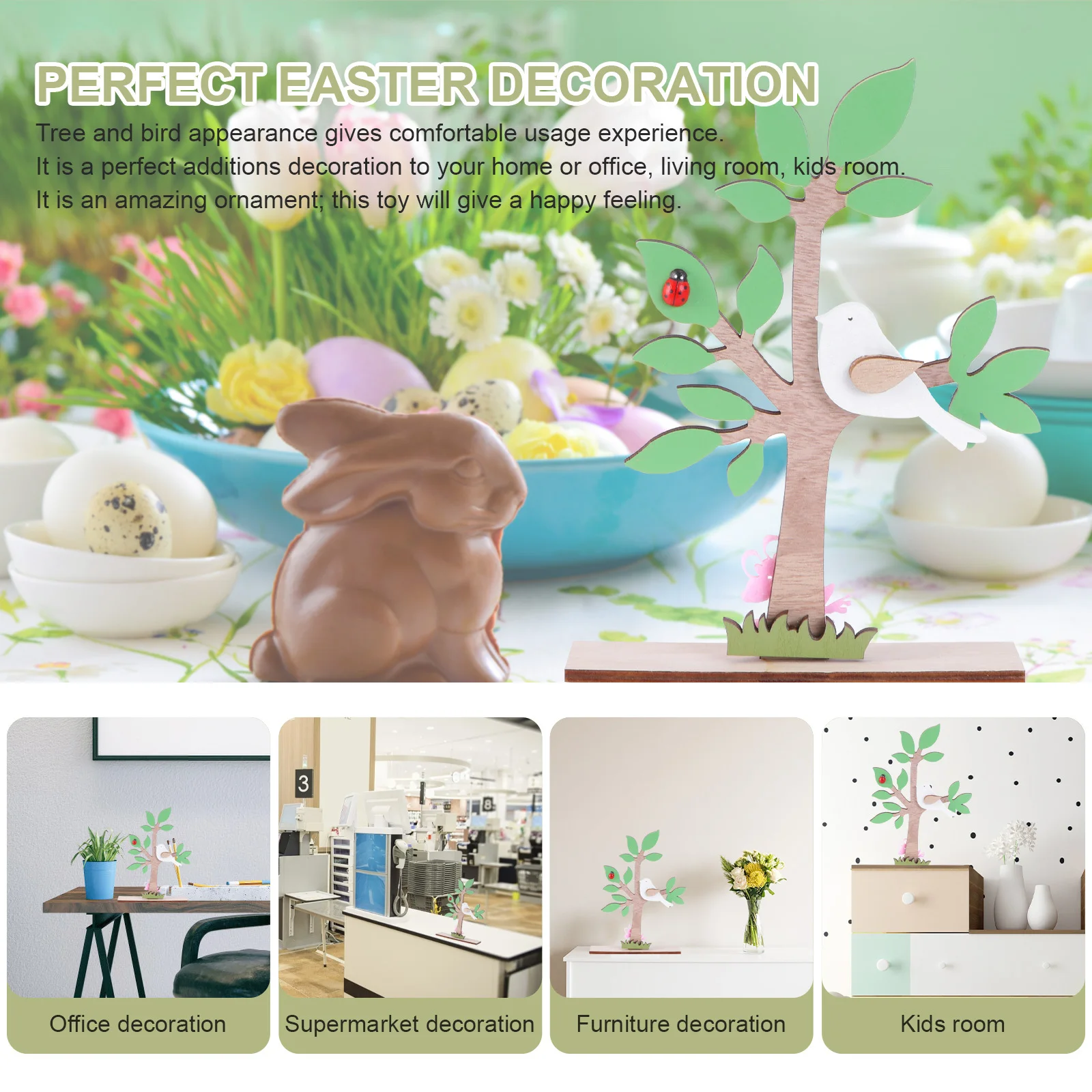 

Easter Ornament Easter Ornament Bird Tree -Friendly Party Decor Kids Festival Home Desktop Craft