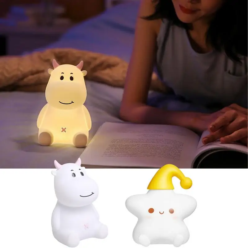 

Аккумуляторная силиконовая USB-лампа для детской комнаты, 7 цветов