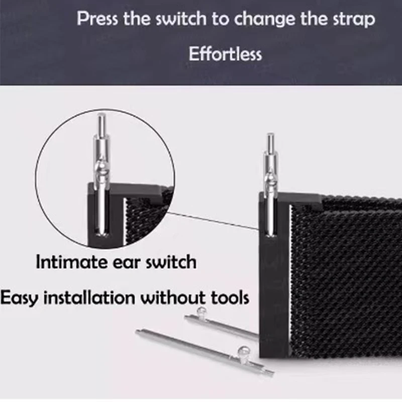10 PCS Quick Release Watch Strap Link Dia 1.5mm/1.8mm Spring Bar fits Width 12mm-26mm Smart Watch band Stainless Steel Links