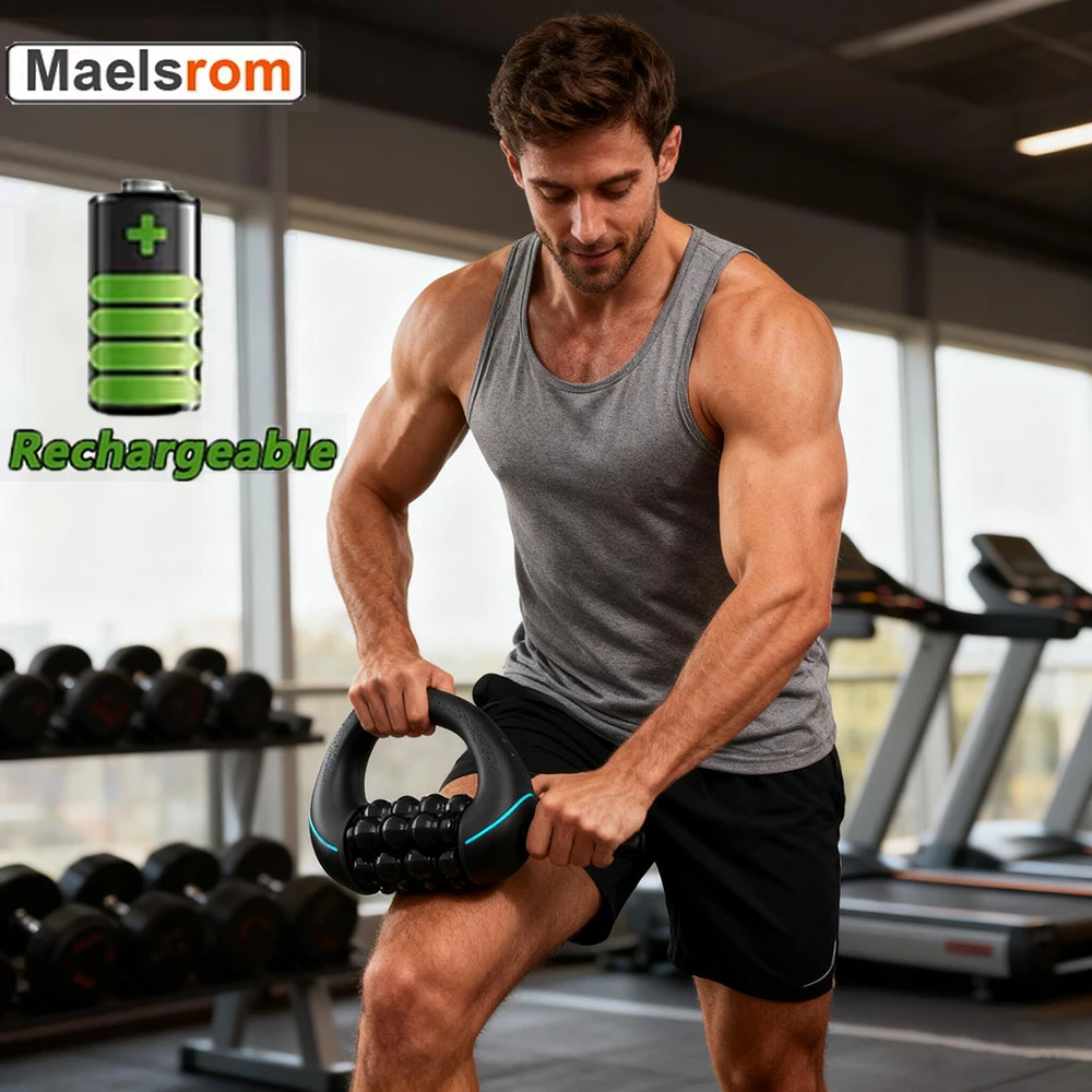 

Массажный ролик Masajeadores, массажер для мышечной глубокой ткани, облегчение боли, коррекция фигуры, массажер для ног и спины, массажер для мышц Masajes, перезаряжаемый