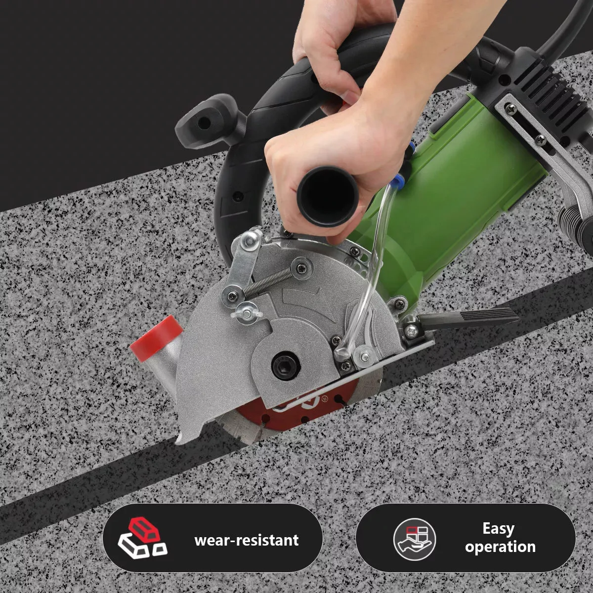 

1800W Wall Slotting Machine Dust -free Hydropower Installation of Red Brick Concrete Cutting Machine Double Slot Electric Tool