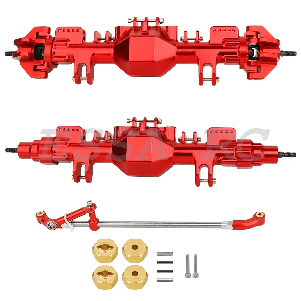 Aluminum Alloy Front Rear Axles with Steel Gears for RC 1/8 Losi LMT Monster Truck DIY Remote Control Toys Car 1:8 Upgrade Parts