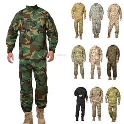 Tactical Camouflage Uniform Airsoft Cs Game Combat Uniforms Men Outdoor Sport Hunting Clothing Set