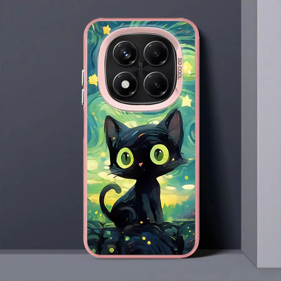 Чехол для телефона Van Gogh Art Cat для Xiaomi Redmi Note 10s 10 11 Pro 11s 12 13 14 Pro Plus, мягкий чехол