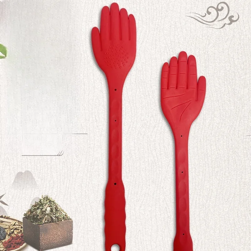Silicone Massage Hammer Meridian Patting Palm Simulated Hand Shape Body Relaxation Therapy Tool For Home Pain Relief