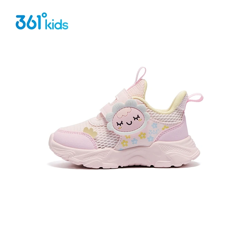

361 Degrees Kids Running Shoes For Girls Fashionable And Versatile Lightweight And Breathable Anti-Slip Shoes For Toddlers