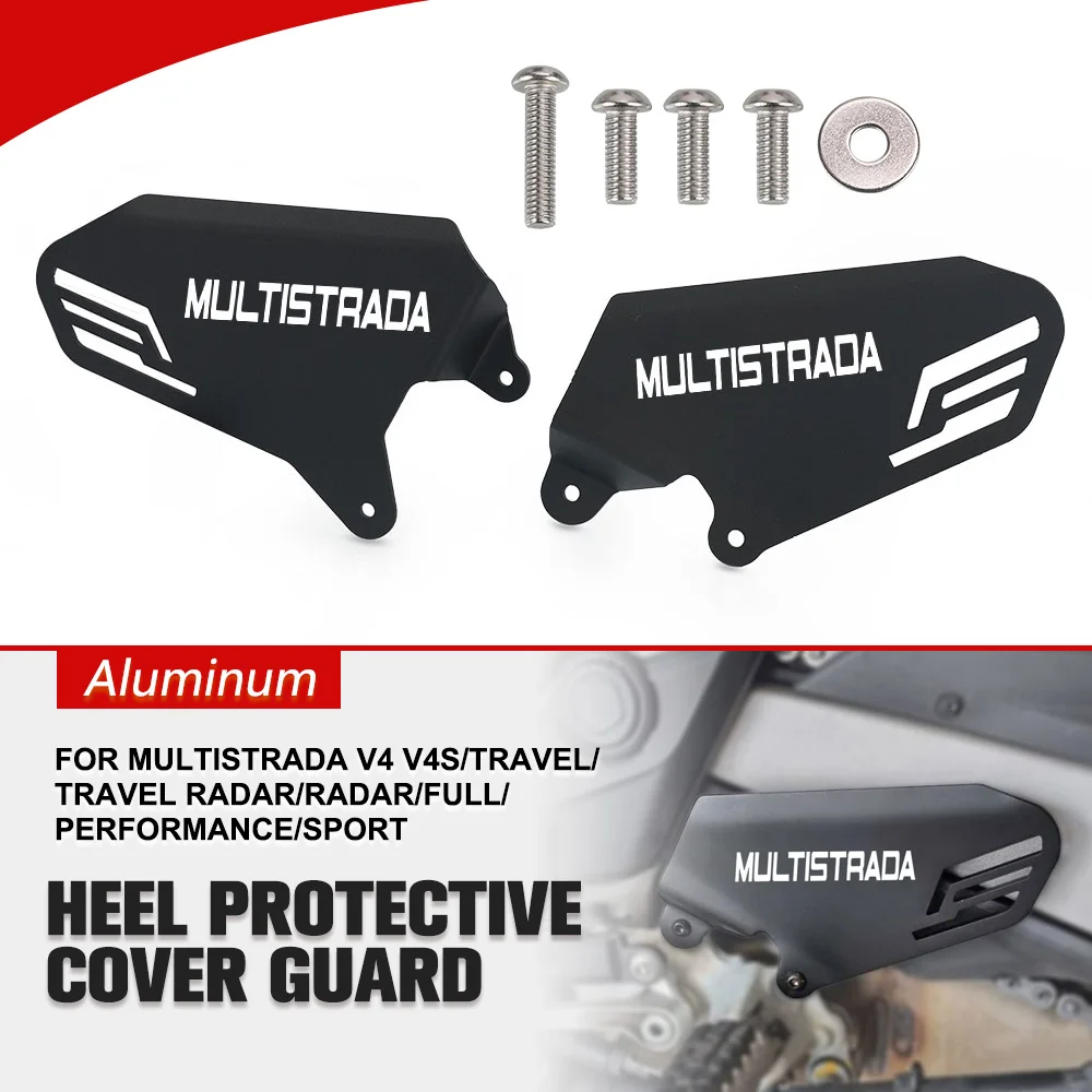 

Motorcycle Heel Guard Heel Plate Guard Protector For Ducati Multistrada V4 V4S/TRAVEL/Travel Radar/Radar/FULL/Performance/SPORT
