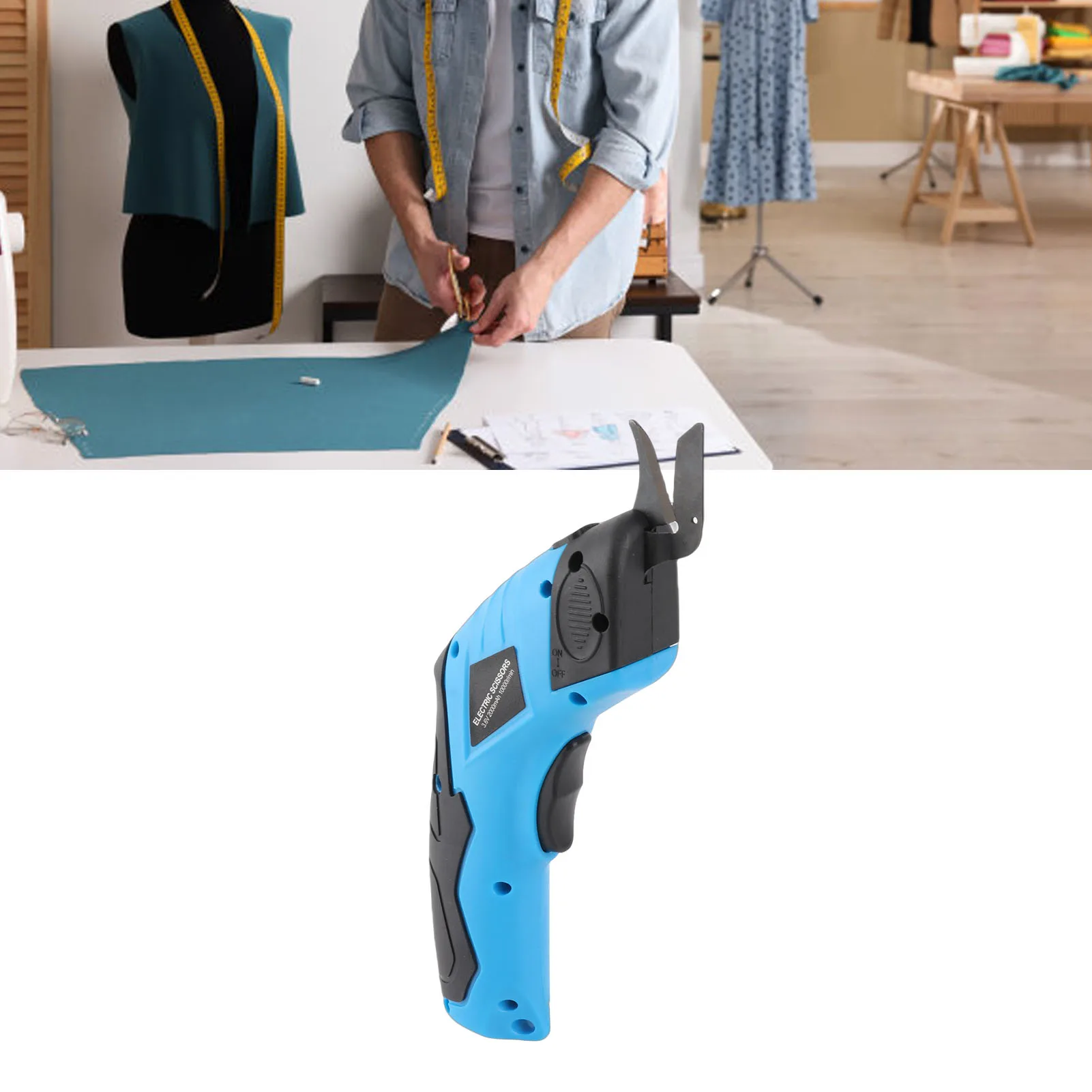 

Handheld Electric Scissors USB Interface Ergonomic Handle Thread Tracing Cordless Electric Scissors for Cutting Fabric