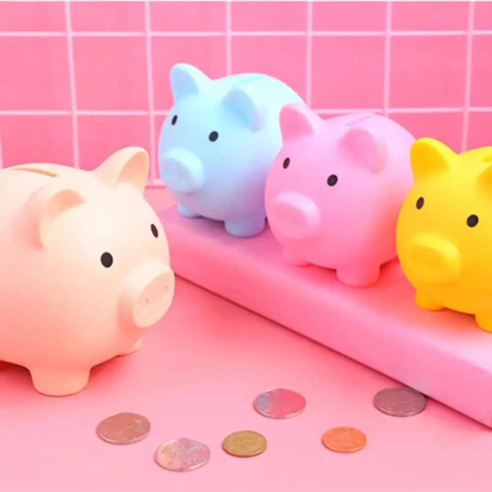 Gift Pig Shape Piggy Bank with Saving Money Goals Counter Reusable Money Box Crafts Storage Bottl for Children