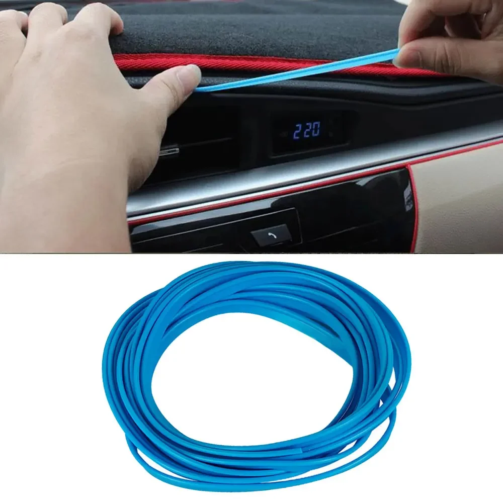 5 Meter Universal Car Moulding Decoration Strips Interior Auto Mouldings Car Cover Trim Dashboard Door Car-styling Accessories