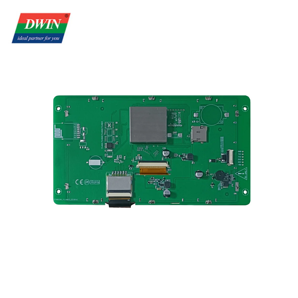 2026 DWIN 7 Inch 800x480 TFT LCD Display Module HMI Capacitive Touch Panel LCD Screen UART Serial Port RS232/TTL for Esp/STM