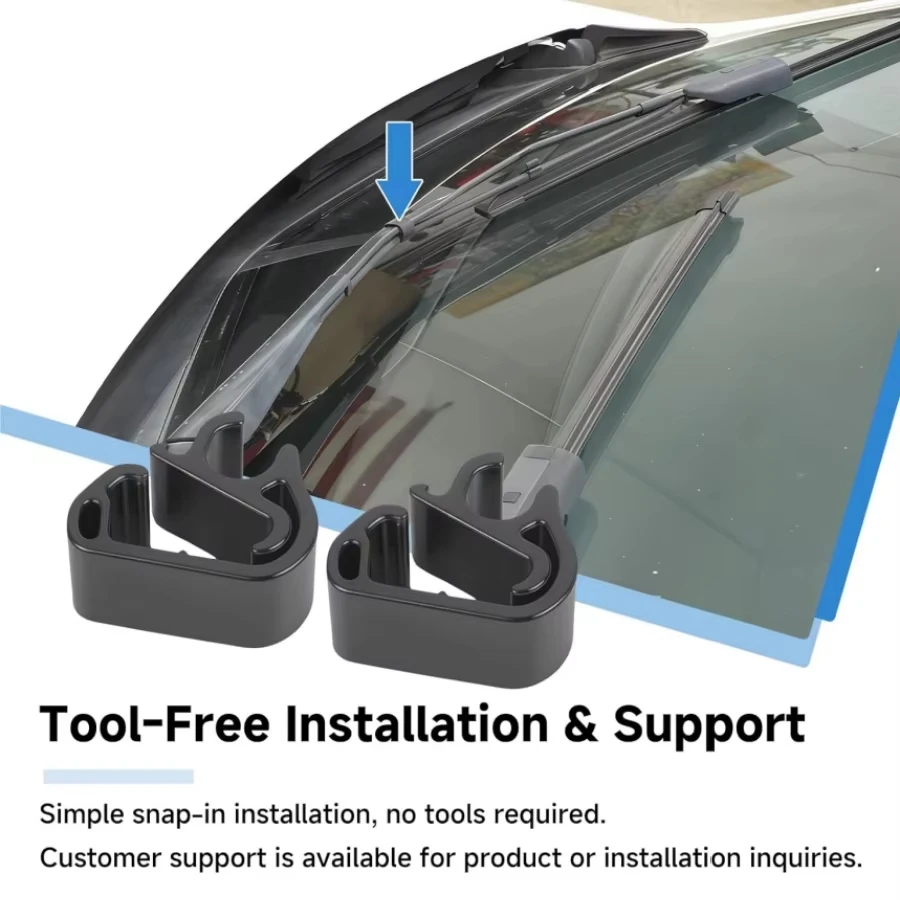 

4PCS Washer Hose Retention Clips Windshield Wiper For Tesla Model 3 Y Highland Juniper 2017-2025 Wiper Arm Spray Pipe Tube Hold