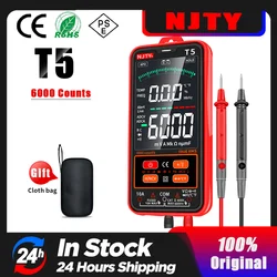 Digital Multimeter Smart Mini Automotive Profesional Tester True RMS NCV AC DC Voltage Tester Portable multimetro T5 NJTY