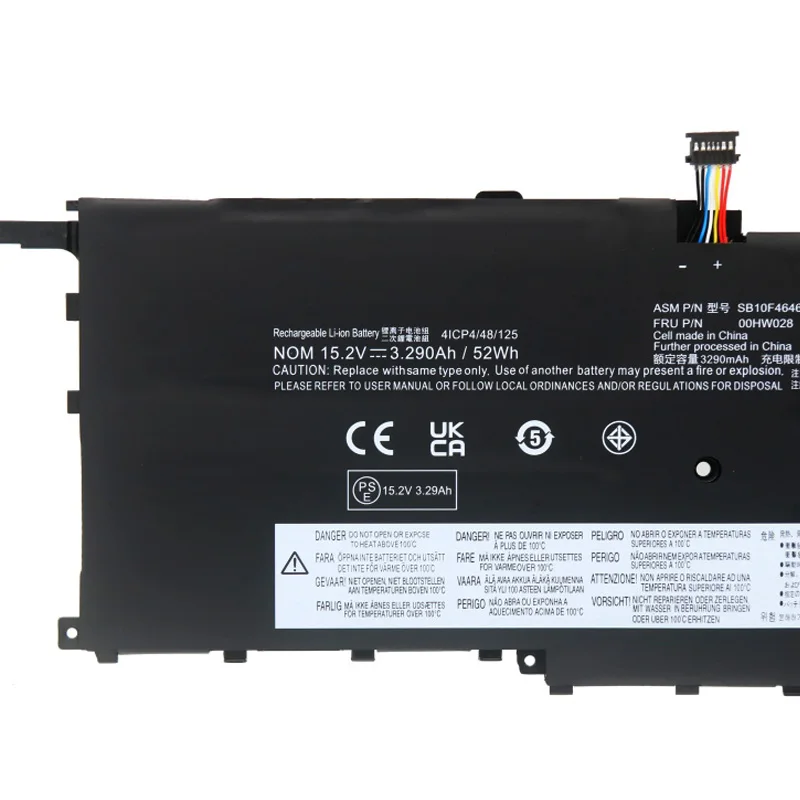 Original 00HW029 00HW028 01AV409 Battery For Lenovo ThinkPad X1 Carbon Gen 4 (2016) X1 Yoga 1st(2016) SB10F46466 01AV439 56WH