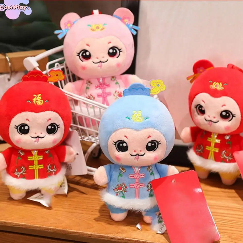 

15/25/30cm Snake Year Mascot Toy Cute Tang Suit Snake Plush Doll Toy Cartoon Soft Lucky Snake Doll Plushies Children