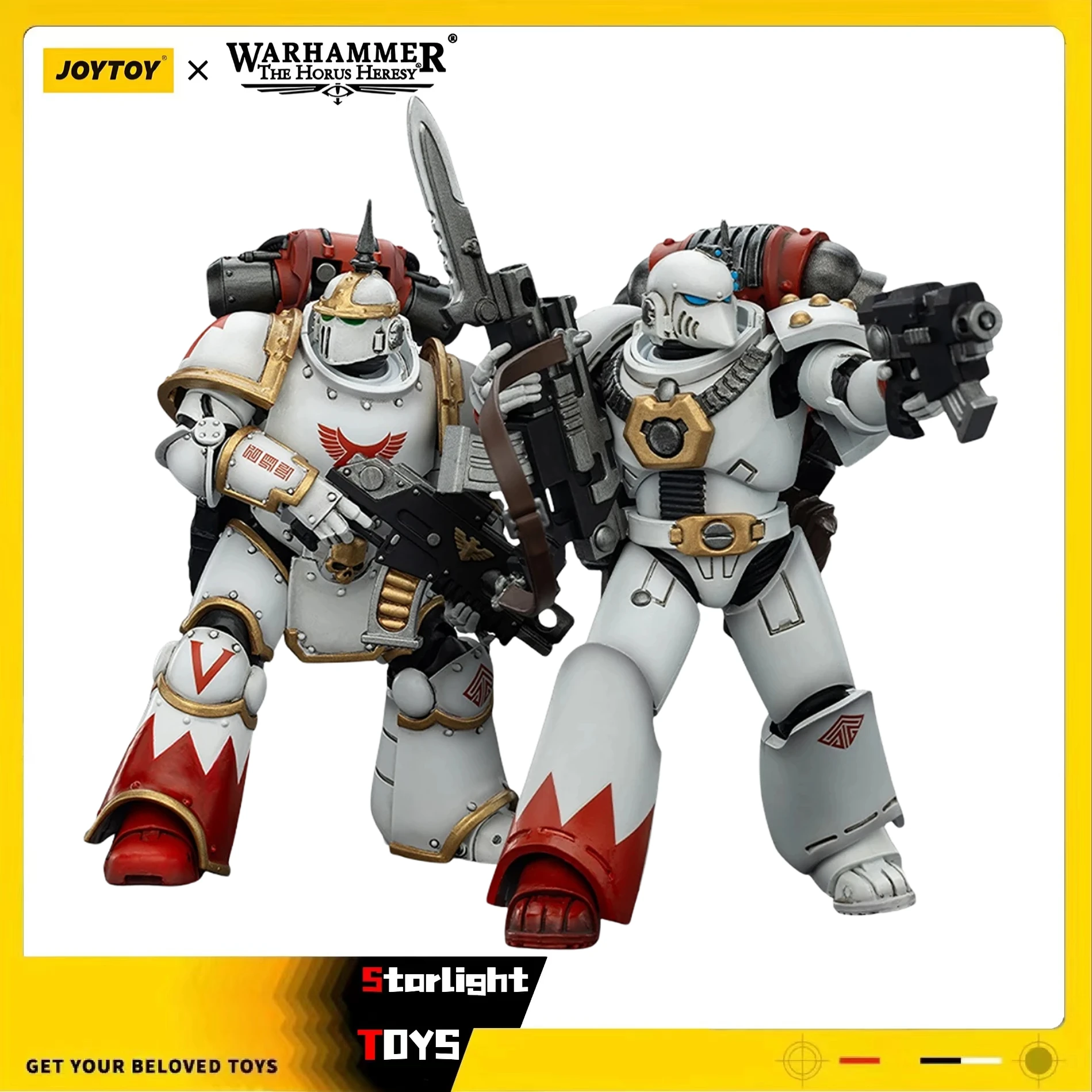 

【Предзаказ】JOYTOY Warhammer 40K The Horus Heresy White Scars MKII Тактический Легионер MKVI Тактический Легионер 2 шт. 1/18 Коллекционная фигурка