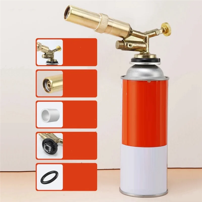 

LLCS-Welding Torch Gas Burner Flame Tool Blower Pure Copper Gas Welding Supplies Barbecue Auto Ignition Kitchen Baking Tool