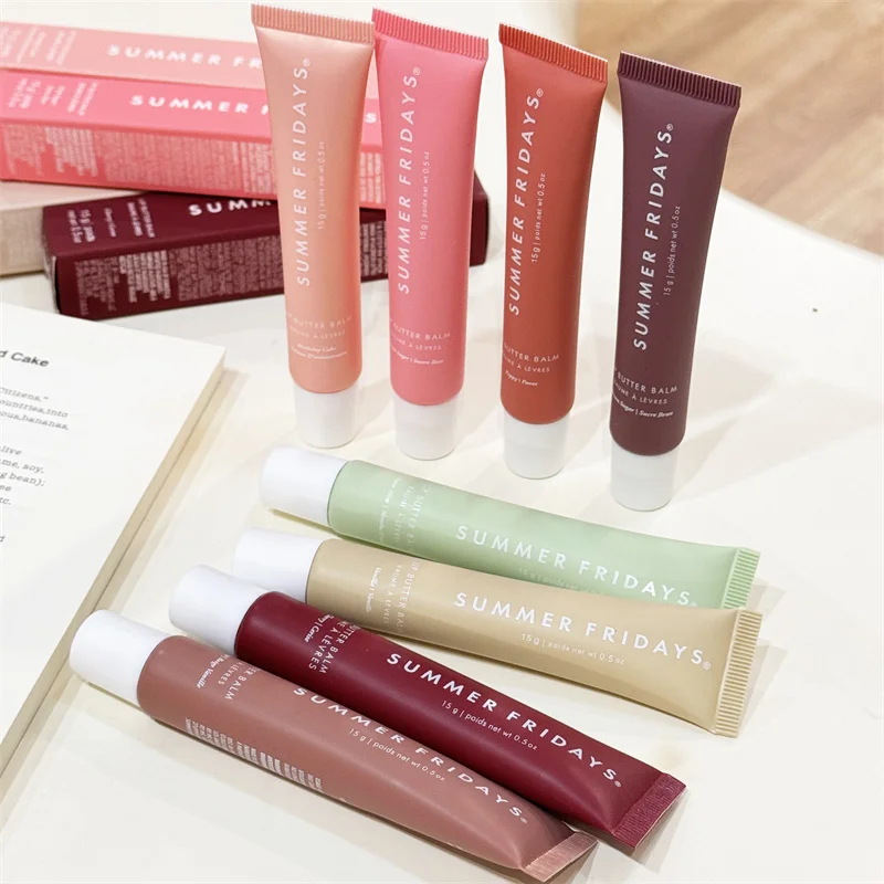 オリジナルサマーフライデーズリップバター保湿治療唇エクスフォリエーターバニラ口紅ソフトチューブミラーリップグロスリップメイク