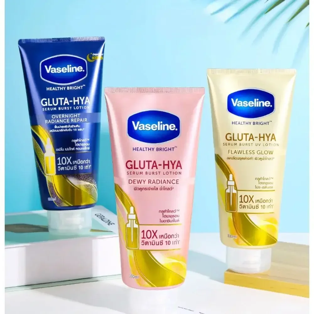 Genuine Vaseline Night Whitening Body Lotion 300ml Body Cream Rose Moisturizing Whitening Radiance Repairing Body Skin Care